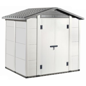 Garofalo Urban 200 - Caseta de jardín - Con puerta de doble hoja - 202,5 x 162,5 x 216 cm