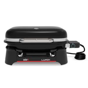 Weber Lumin Black 1502045 - Barbacoa eléctrica portátil - Parrilla 49 x 33 cm